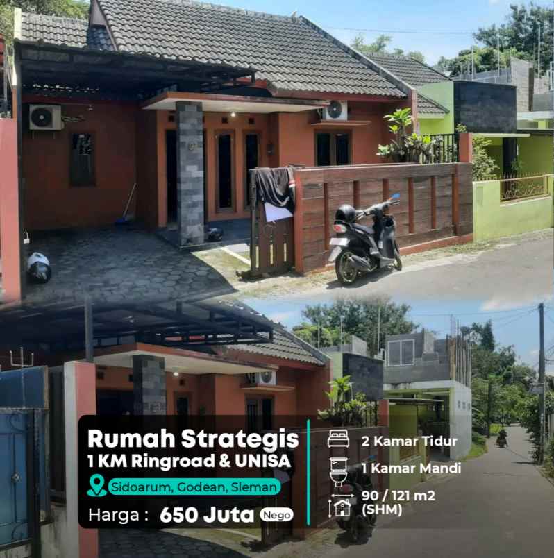 dijual rumah sidoarum godean sleman
