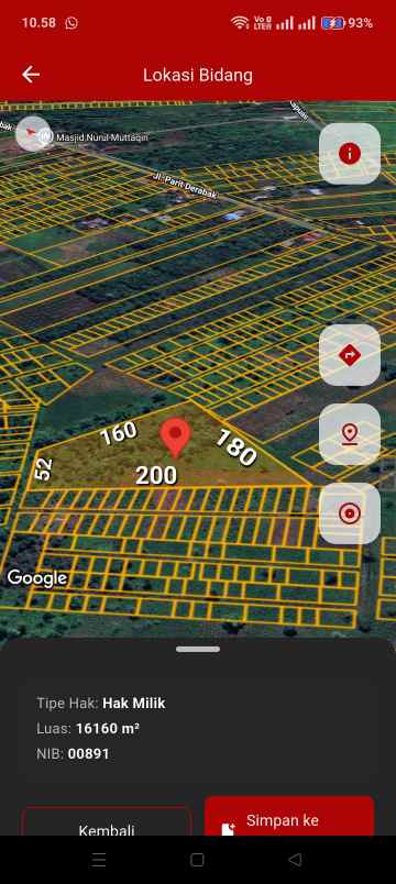 dijual tanah ayanin2 parit derabak