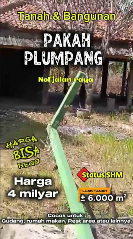 dijual tanah dan bangunan strategis pakah