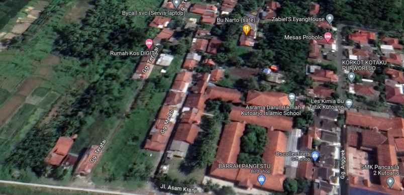 dijual tanah giri rejo timur kutoarjo