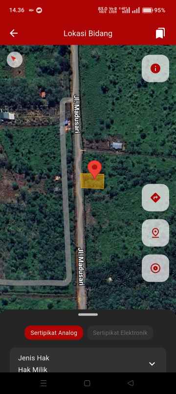 dijual tanah jalan madusari