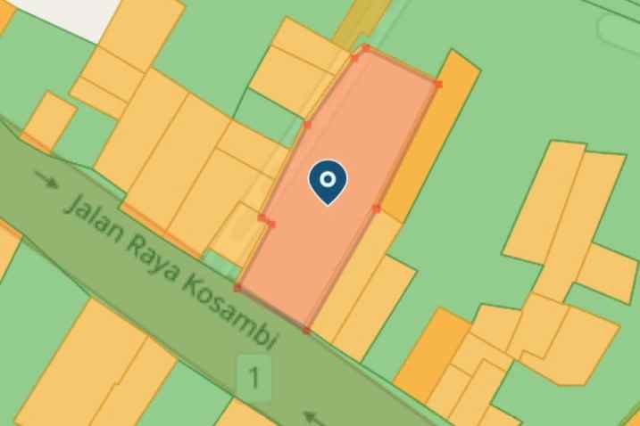 dijual tanah jalan raya kosambi
