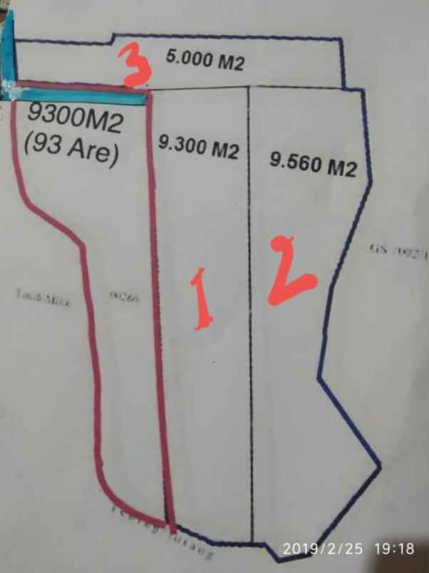 dijual tanah jl karang pandawa
