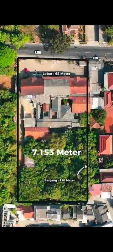 dijual tanah jl raya cibening
