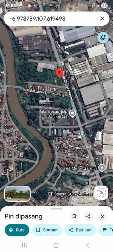 dijual tanah jl raya dayeuh kolot moch toha