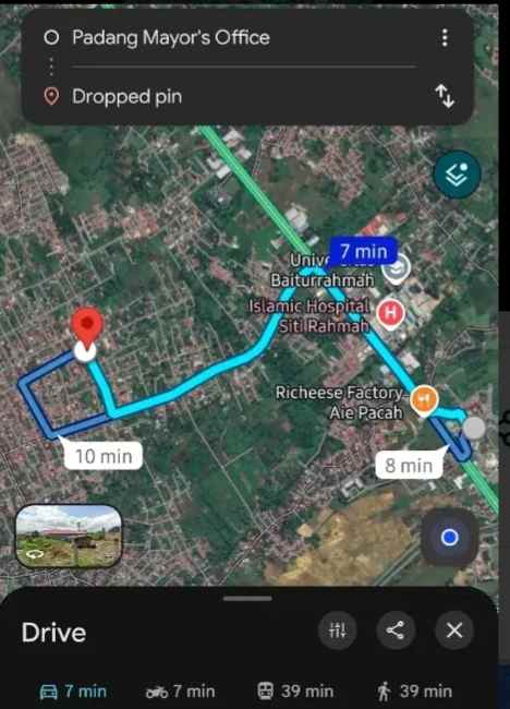 dijual tanah koto tangah padang sumatera barat
