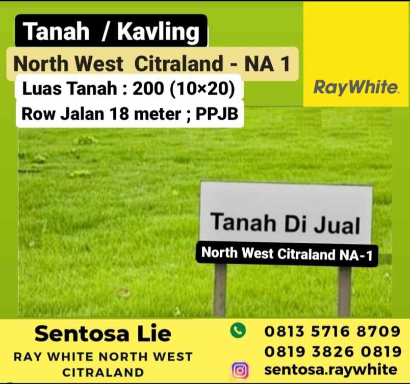 dijual tanah north west boulevard