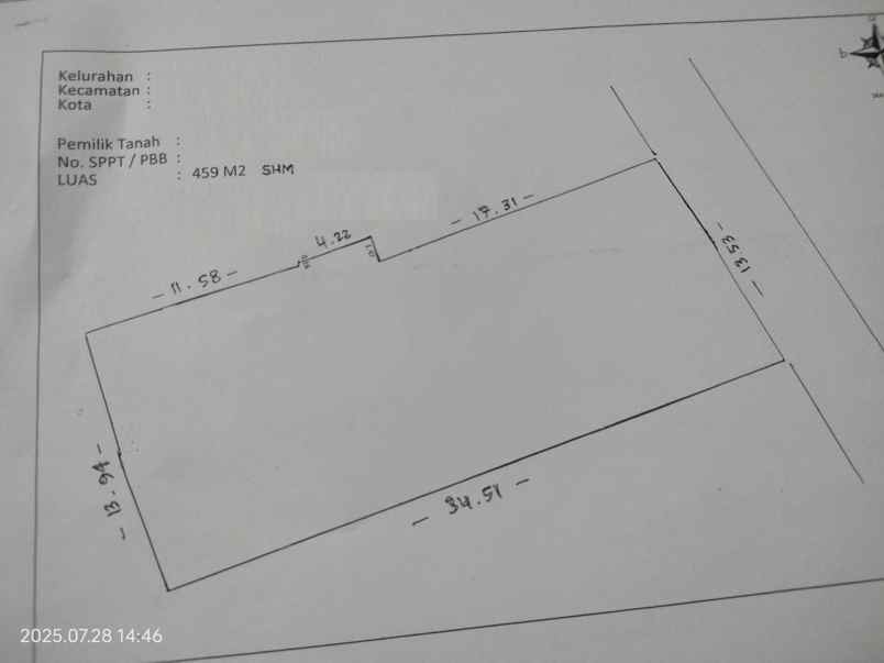 dijual tanah pela mampang