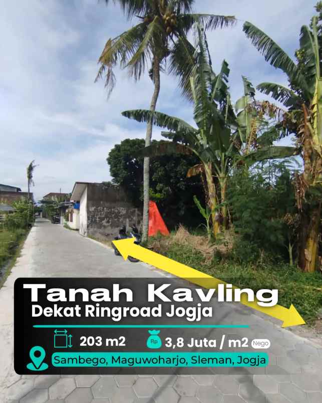 dijual tanah sambego dekat ringroad
