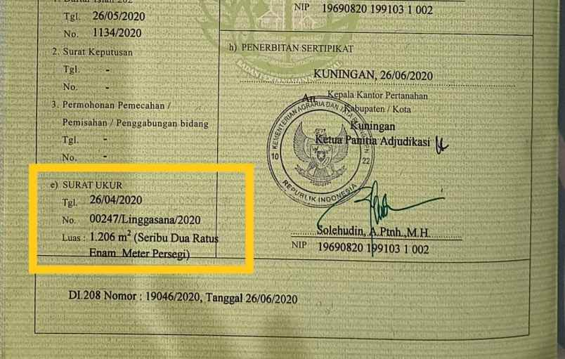 dijual tanah strategis view bagus di linggarjati