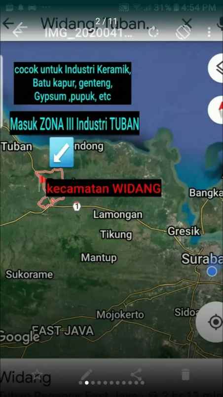 dijual tanah widang