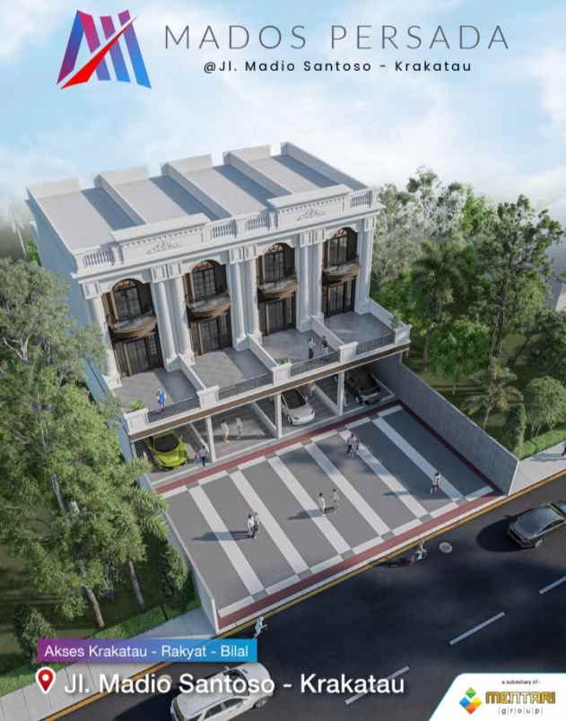 dijual villa jalan madio santoso