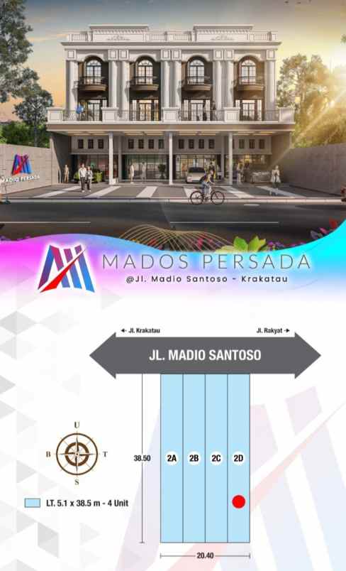 dijual villa jalan madio santoso