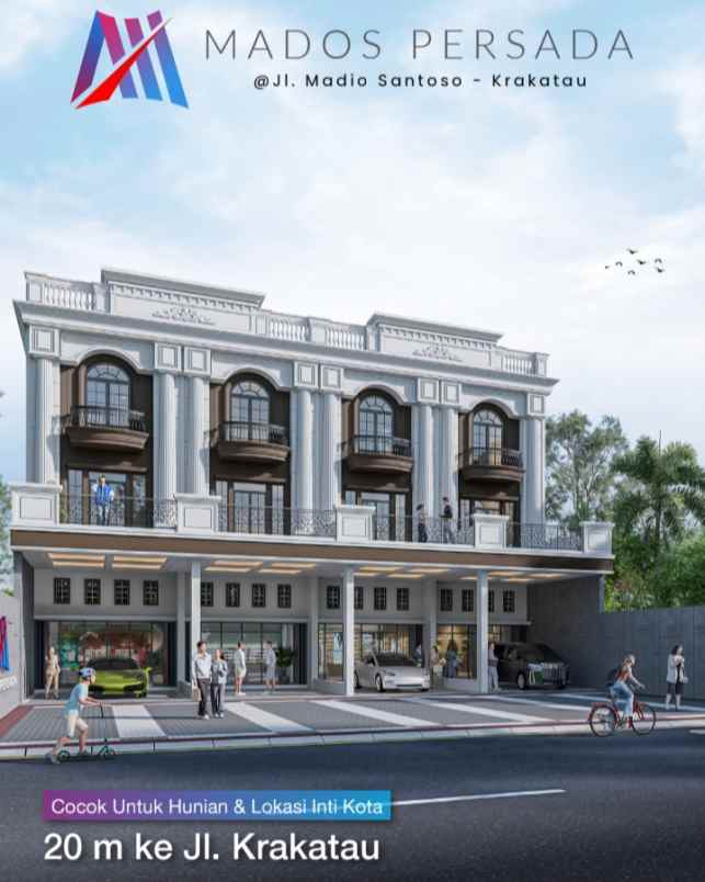 dijual villa jalan madio santoso