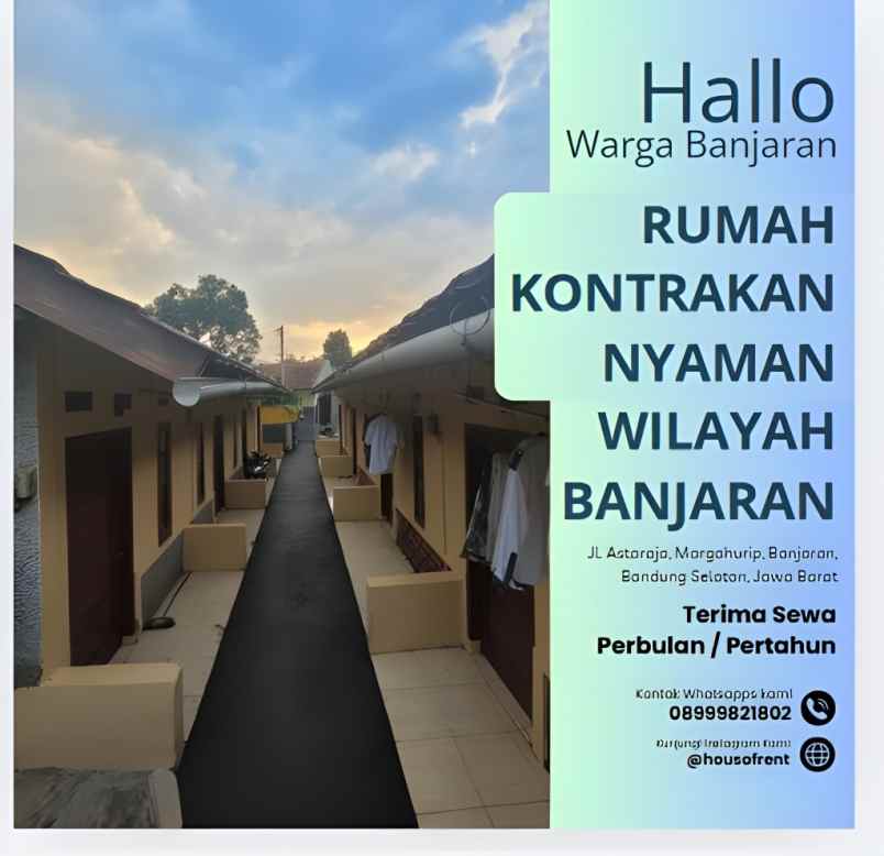 disewakan rumah jl astaraja banjaran