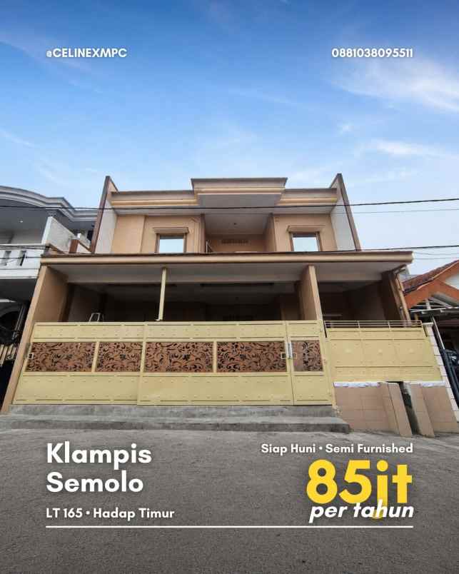 disewakan rumah klampis semolo