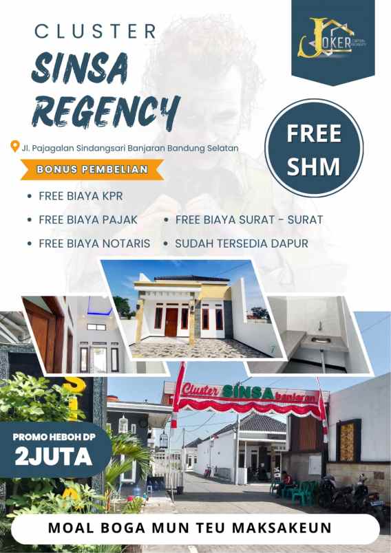 hunian cluster kpr tanpa dp banjaran