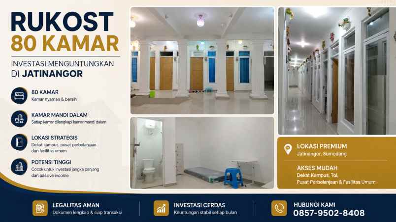 jual kosan aktif di jatinangor harga menarik