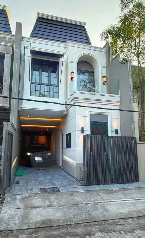 jual new american house manyar indah surabaya modern