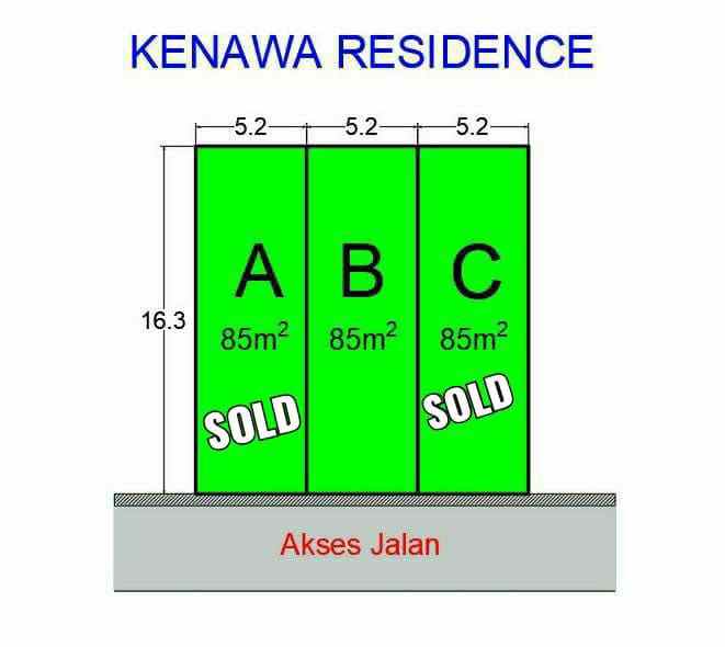 kenawa residence ready stock rumah dijual di cilodong
