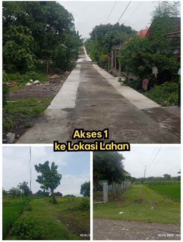 lahan 5 4ha untuk perumahan 400rb m2 dekat kota solo