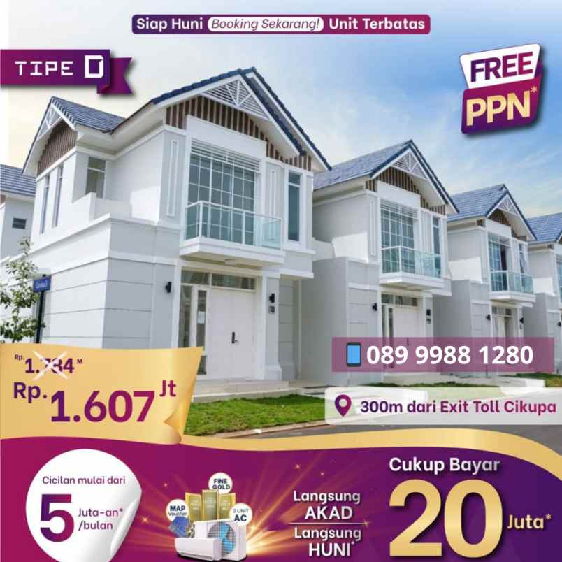 lavon ready unit tipe d tanpa dp dan free ppn