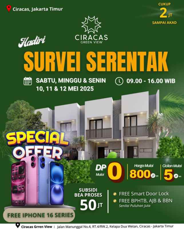 perumahan ciracas green view jakarta