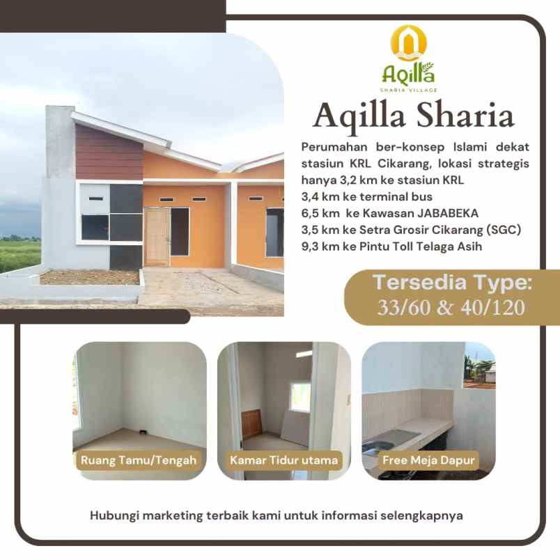 perumahan syariah aqilla cikarang utara