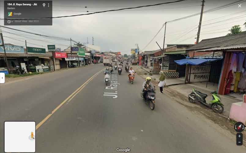 ruko gudang kantor jl raya serang kabupaten