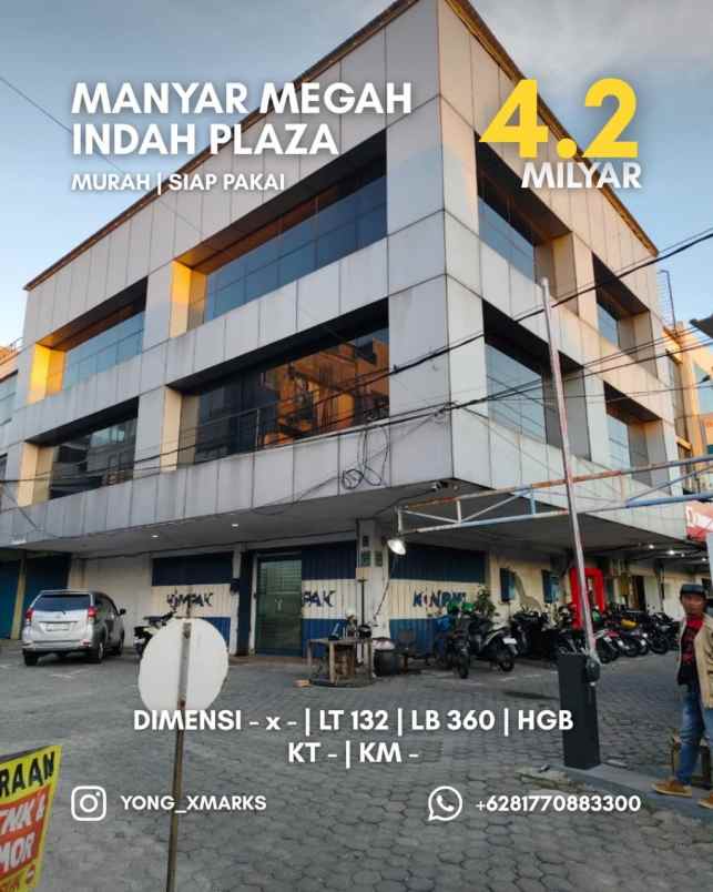 ruko manyar megah indah 2 ruko jejer sudah renovasi