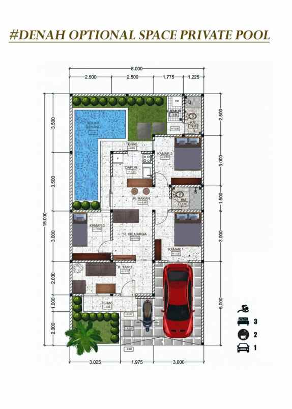 rumah cantik pesan bangun di area jakal km 10