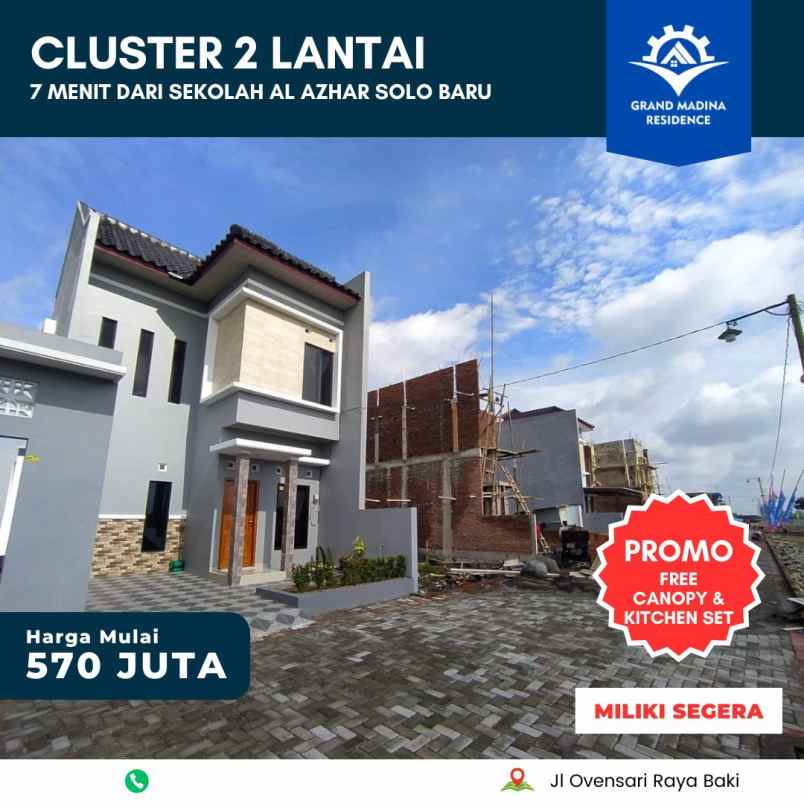 rumah dua lantai solobaru sukoharjo