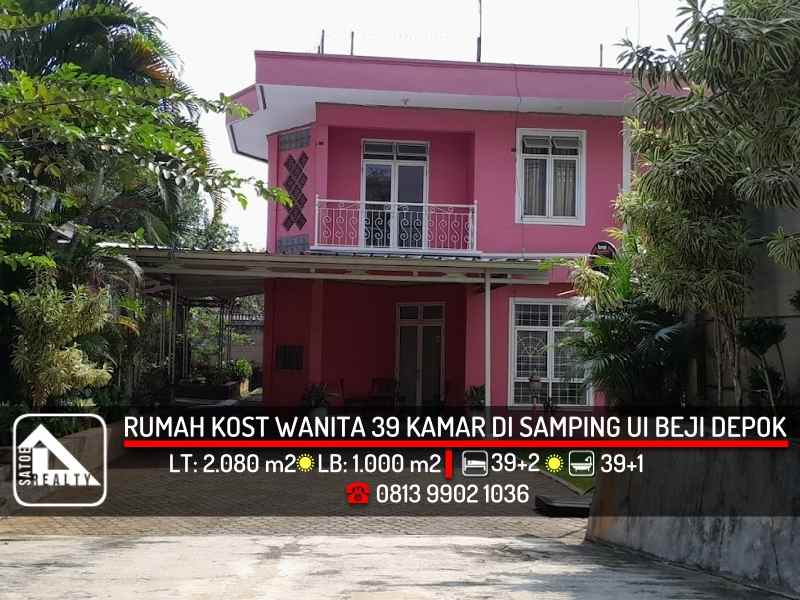 rumah kost wanita 39 kamar samping kampus ui depok