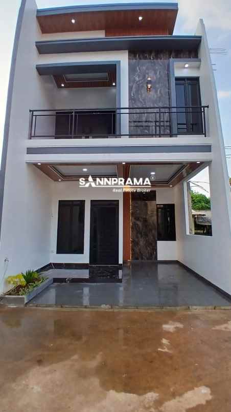 rumah modern tropis daerah perumnas depok 1