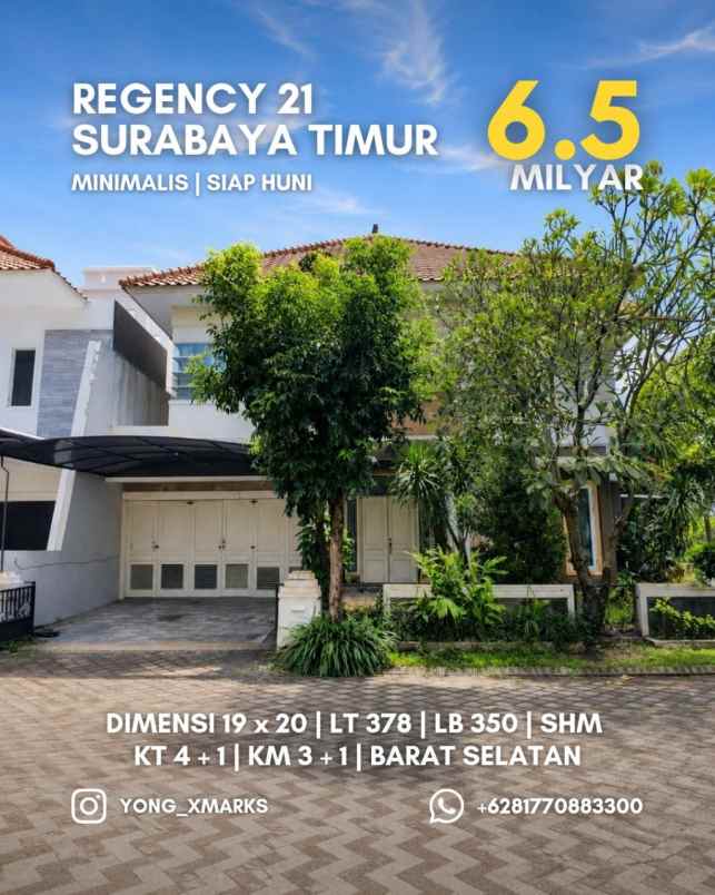 rumah regency 21 double boulevard strategis minimalis