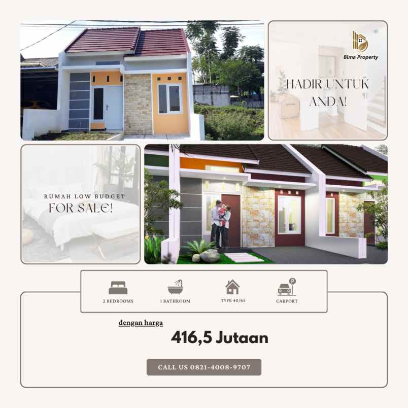 rumah reguler low budget dekat sawojajar