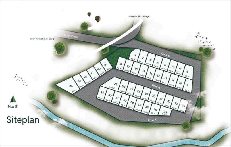 rumah subsidi lokasi wagir dekat sukun kota malang