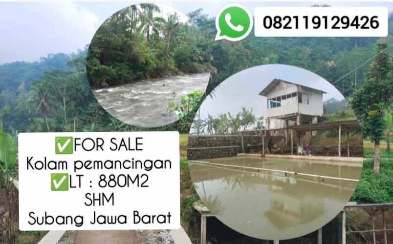 tanah dan bangunan kolam ikan subang jawa barat
