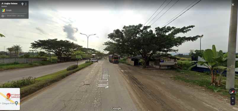 tanah di pinggir jalan lingkar selatan cilegon