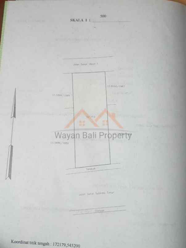 tanah jalan gatot subroto timur