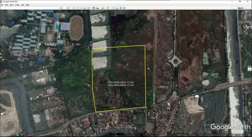 tanah jl akses marunda