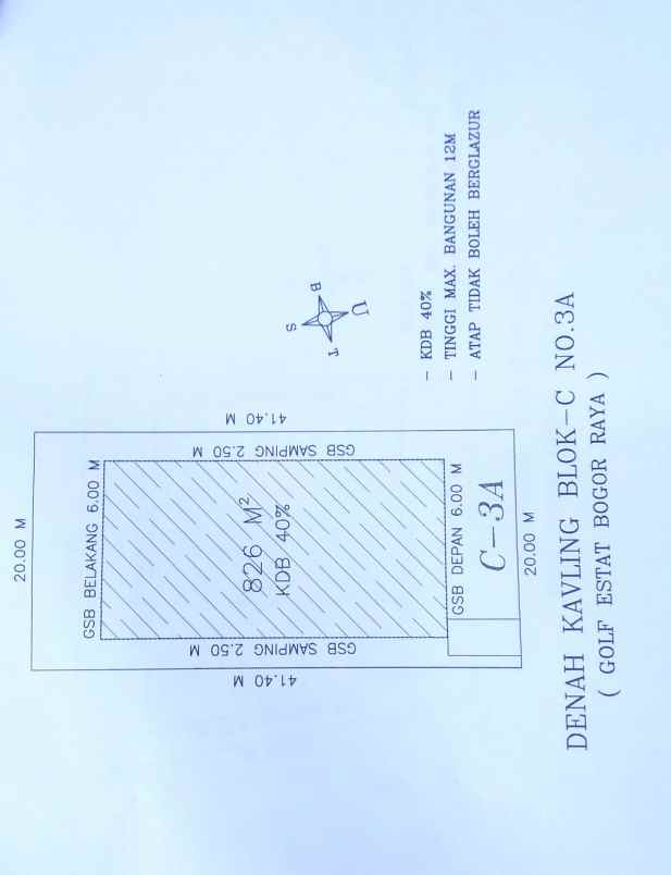 tanah jl danau bogor raya