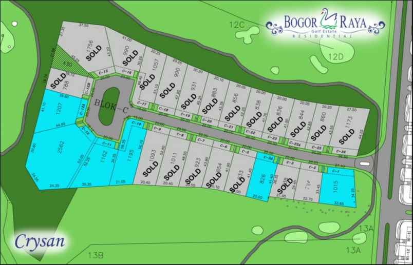 tanah jl danau bogor raya