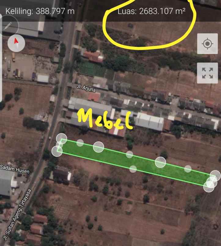 tanah strategis di kawasan komersil