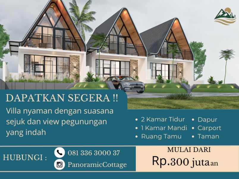 villa nyaman view pegunungan