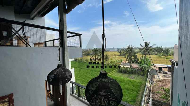 brand new villa view sawah jalan pantai nyanyi