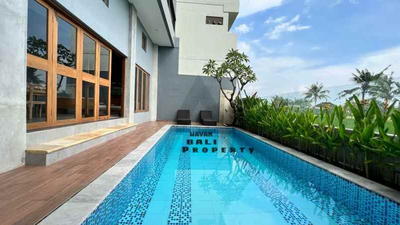 brand new villa view sawah jalan pantai nyanyi