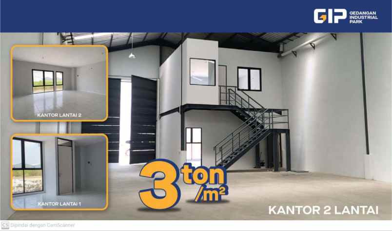 dijual ruko gudang kantor industrial park