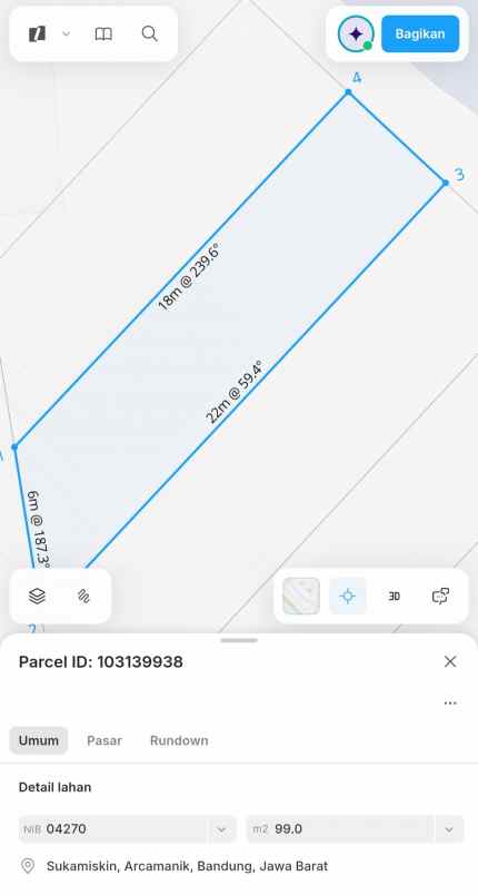 dijual ruko gudang kantor puri dago antapani bandung