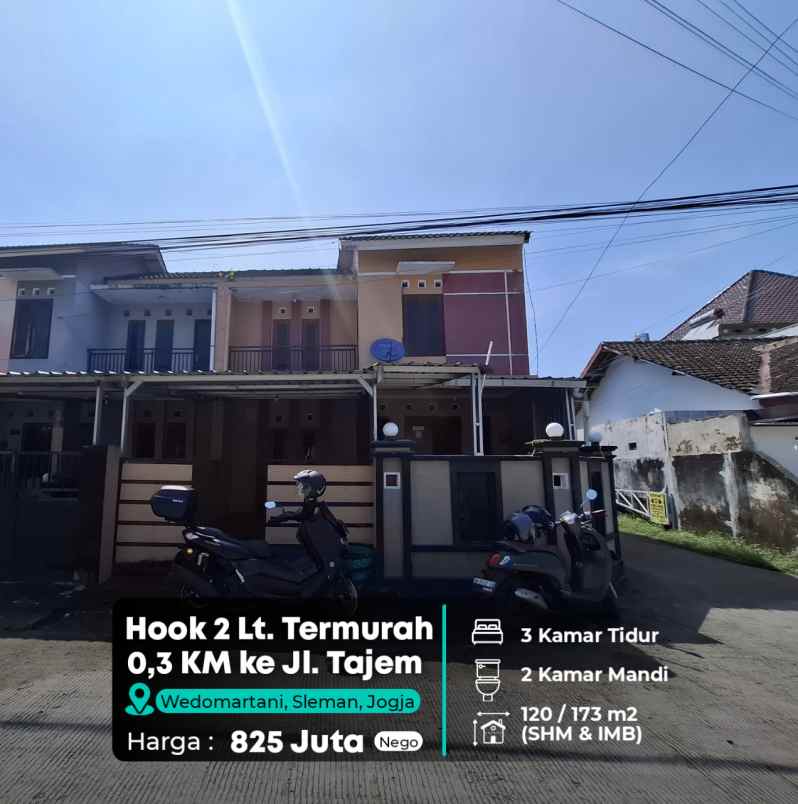 dijual rumah 300 meter jl tajem